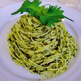 大葉のジェノベーゼパスタ